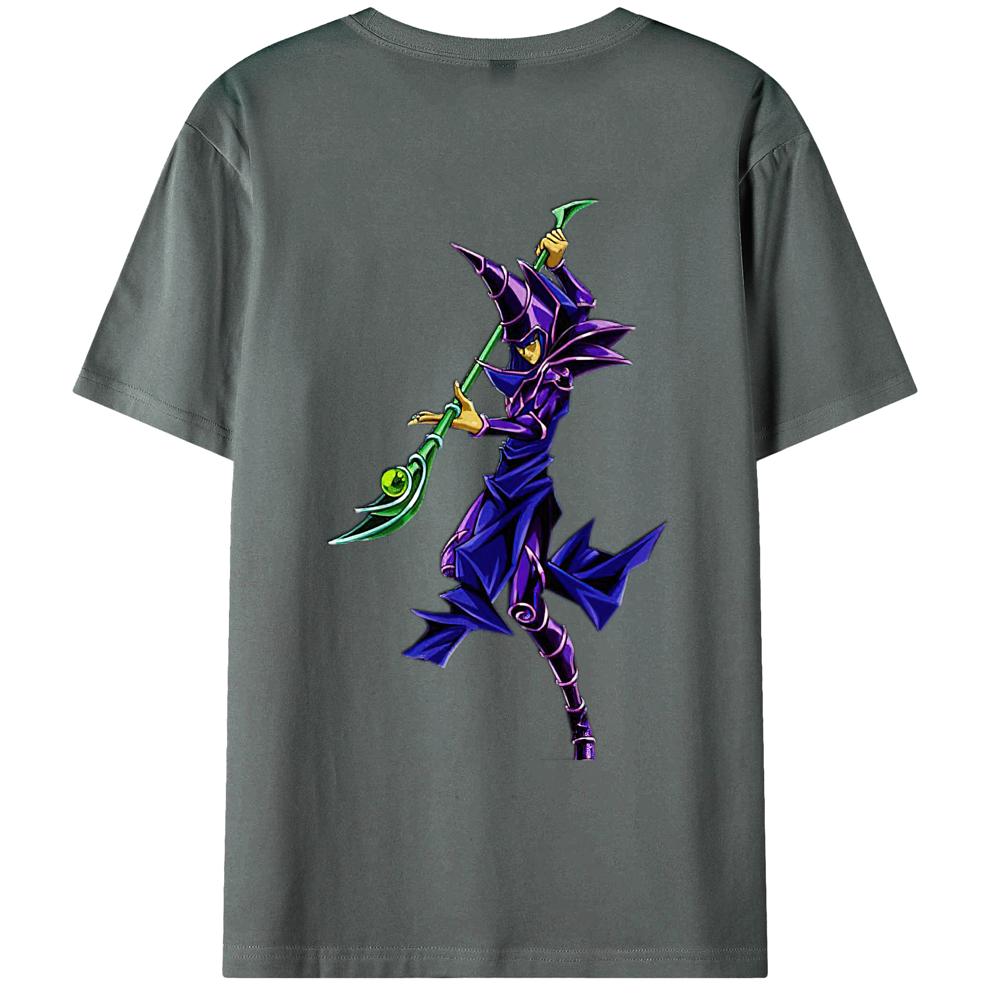 （画像用） 遊☆戯☆王 Yu-Gi-Oh! 綿100％ メンズ半袖Tシャツ（バックプリント） 通気性